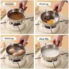 ZISIZ Anti-Scald Wooden Handle Stainless Steel Pot