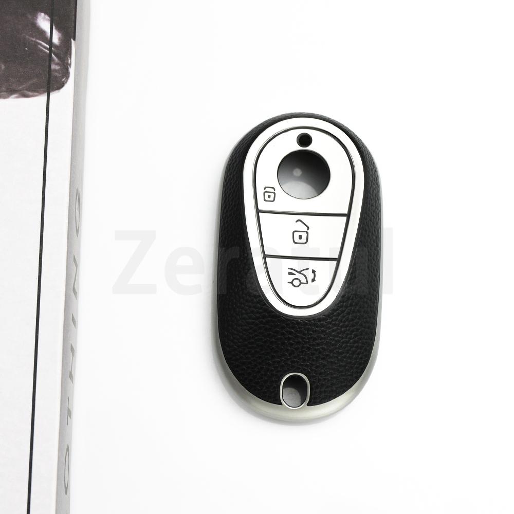 Shell Fob Keychain Accessories For Mercedes Benz E300 C260 C300 S450 S500 S400 C E S Class Glc W206 W223 W214 Car Key Case Cover