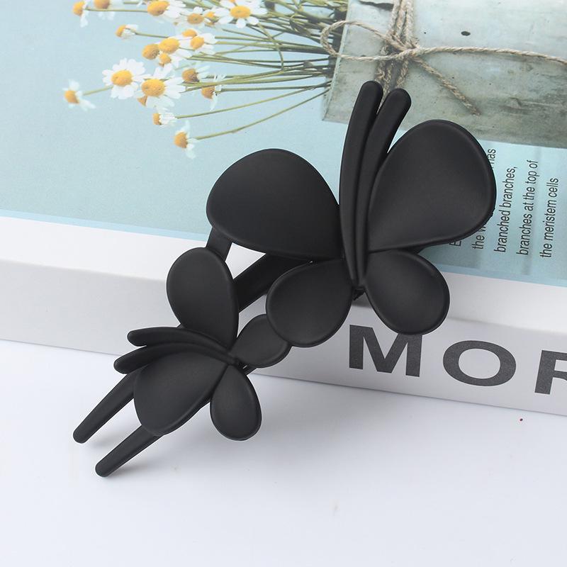 

Frosted Double Butterfly Duckbill Hair Clip for Elegant Updo