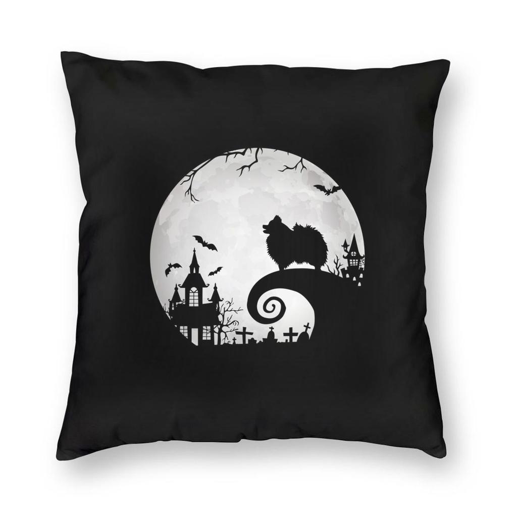 Retro Pomeranian Funny Pomeranian Mom Pompom Dog Square Pillowcase Pillow Cover Cushion Throw Pillow for Home Sofa Living Room