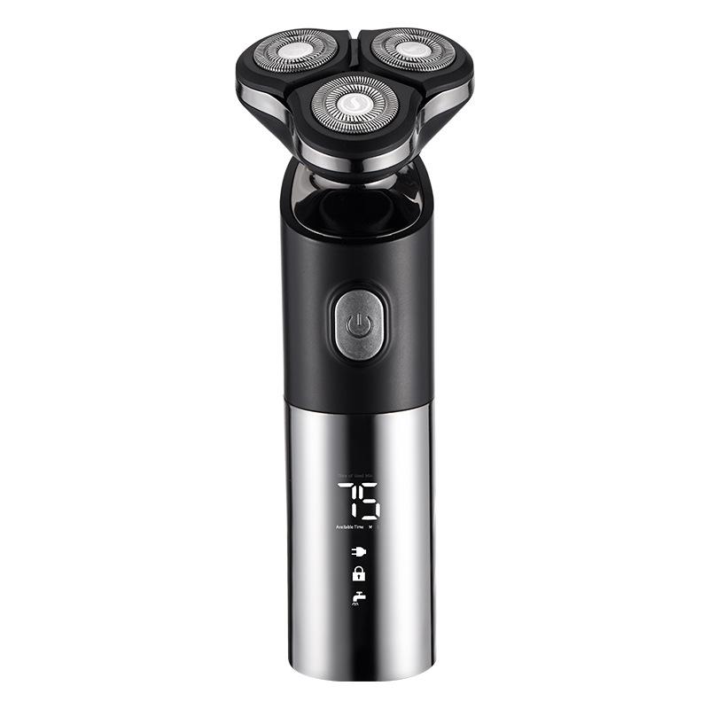 4 In 1 Rasoio Elettrico Resistente All'acqua 3 Lame Rasoio Maschile Multiuso IPX7 LCD Clipper Bagnato Asciutto Taglio per Orecchie Naso peli