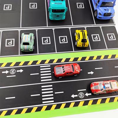 28 Rollen+9 Verkehrsszene Anwendungsaufkleber, 118,1 Zoll DIY Straßen- und Schienentransit Design und Papierklebeband, Verwendet für Eisenb