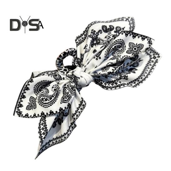 Women Bow Hair Claw Clips Double-sided Cashew Nut Pattern Hair Clip Large Bowknot Hairpins Barrettes for Long Short Hair Accessories