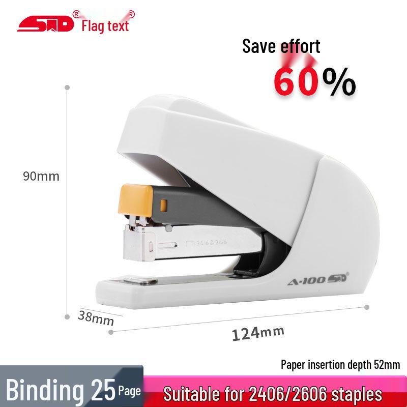 

Qiwen A-100 Standard Stapler for Office Use, Binds 25 Pages брудно-білий