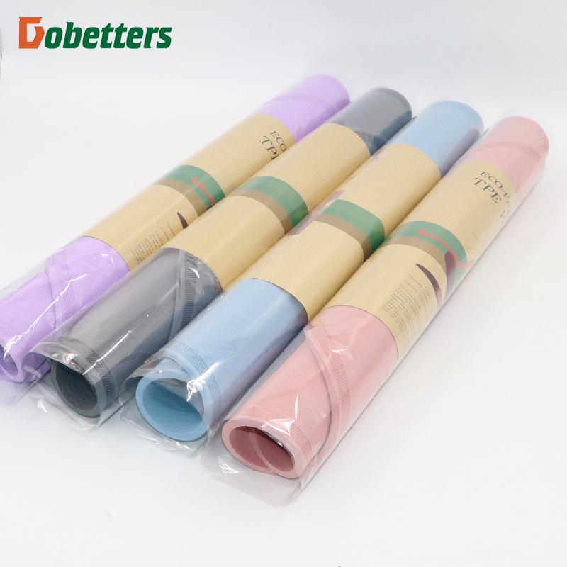 TPE Soundproof Shock Absorbing Yoga Mat for Indoor Fitness and Dance Skipping Rope Exercises