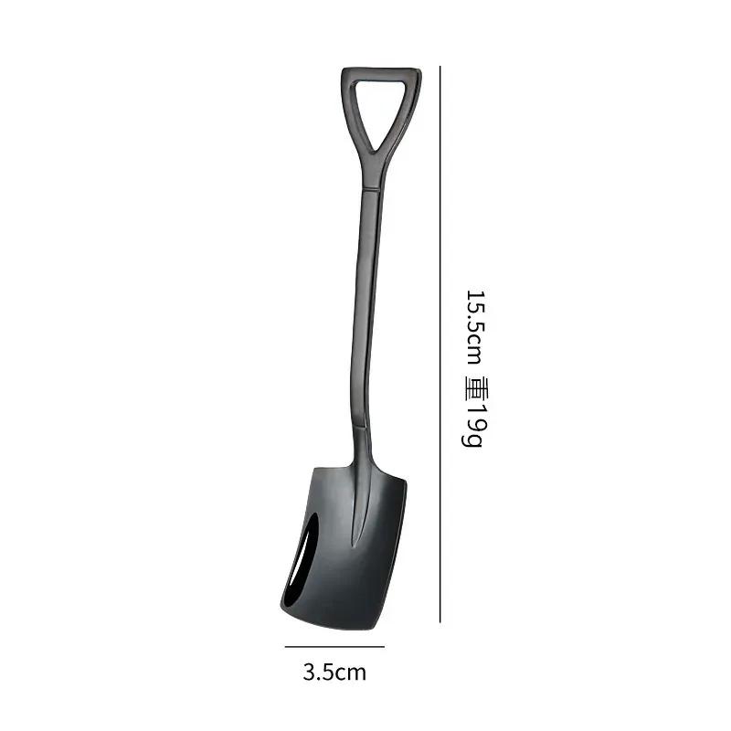 Stainless Steel Coffee Tea Scoops Creative Retro Shovel Scoop for Dinner Ice Cream Dessert Watermelon Kitchen Tableware Bar Tool TLY008