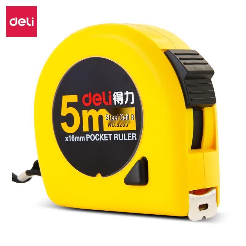 Deli 5m Steel Tape Measure with Lock