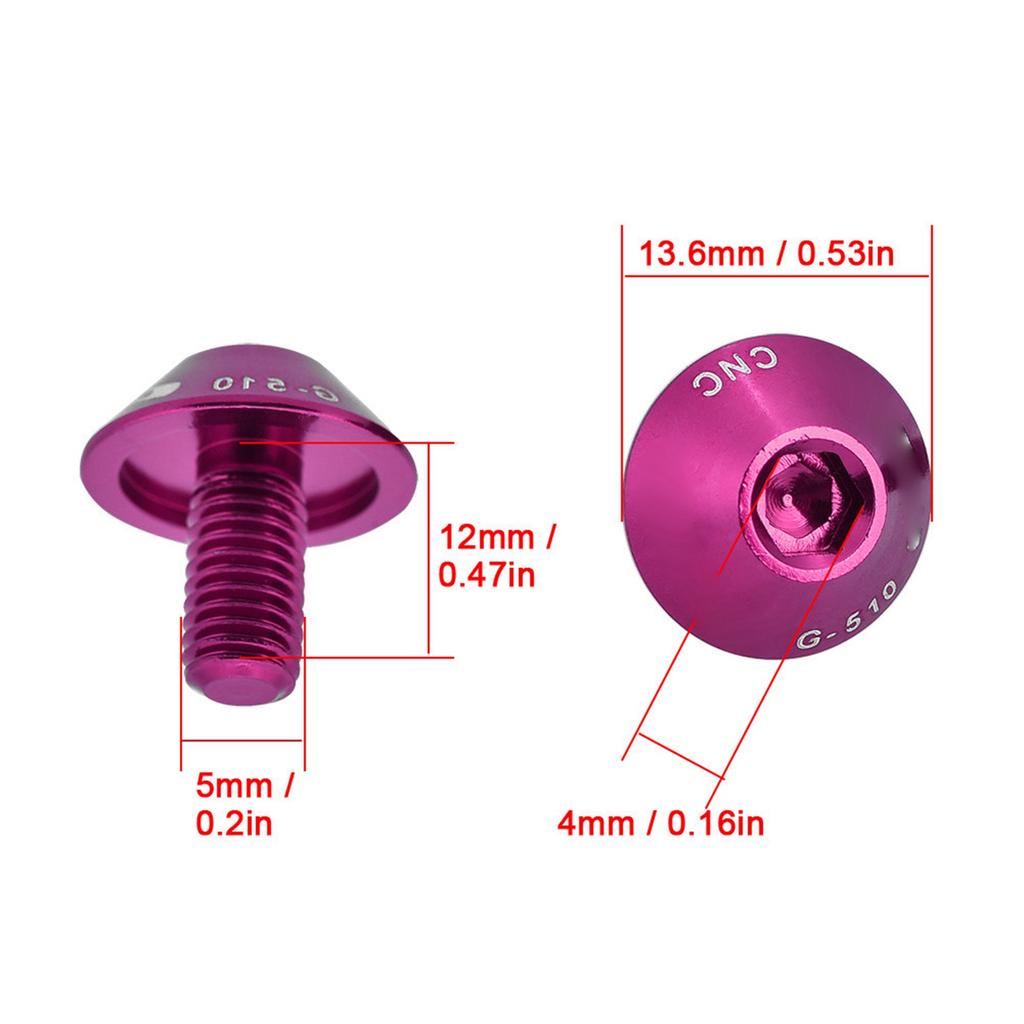 GUB G 510 2Pcs M5 * 12mm Bike Bicycle Water Bottle Cage Holder Bracket Screw Bolts