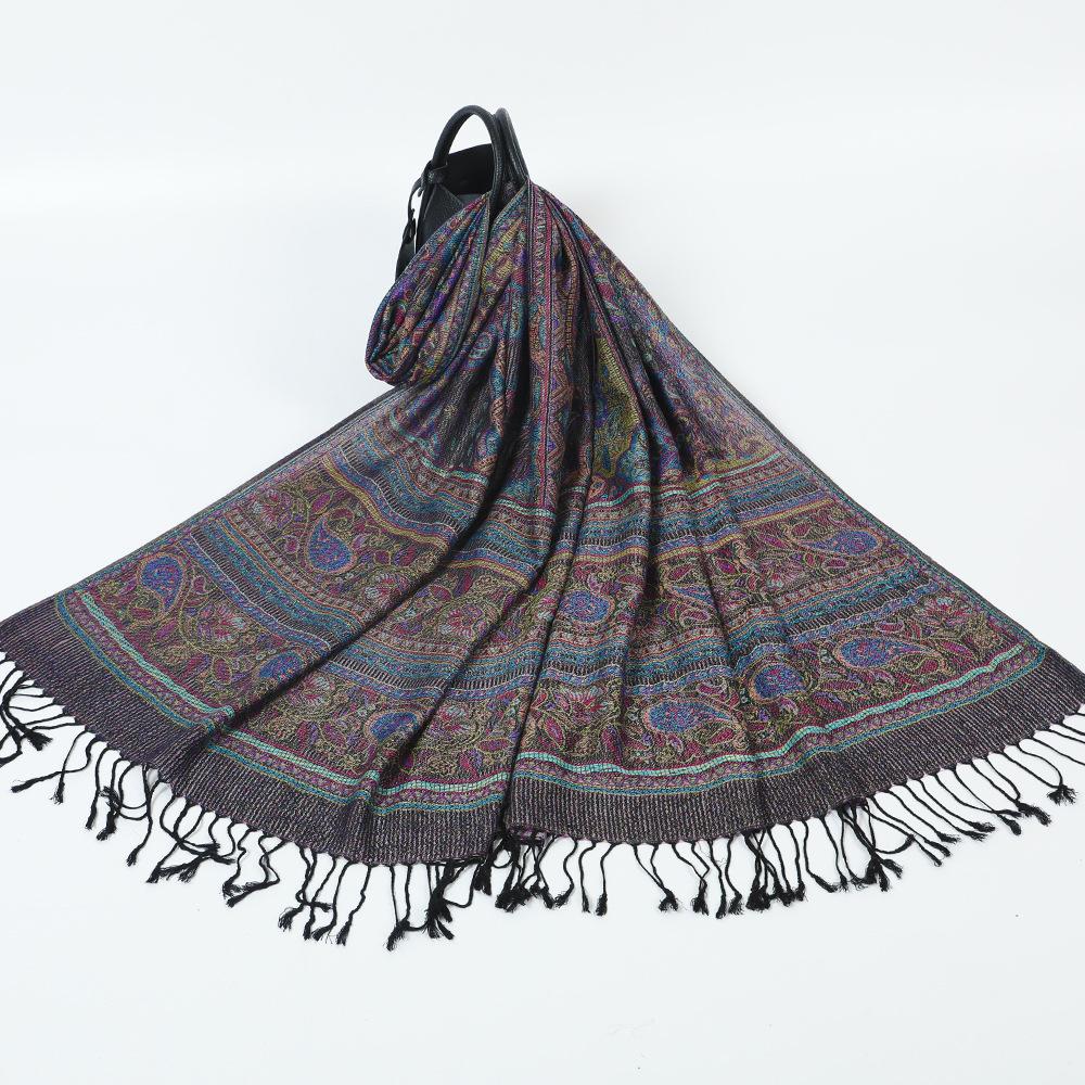 Jacquard cashew scarf shawl women's headscarf spring and autumn thin scarf