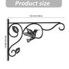 2 Pack Iron Plant Hangers Hook with Bird Pattern for Outdoor Indoor Hanging Plant Flower Pot Bird Feeder Wind Chime