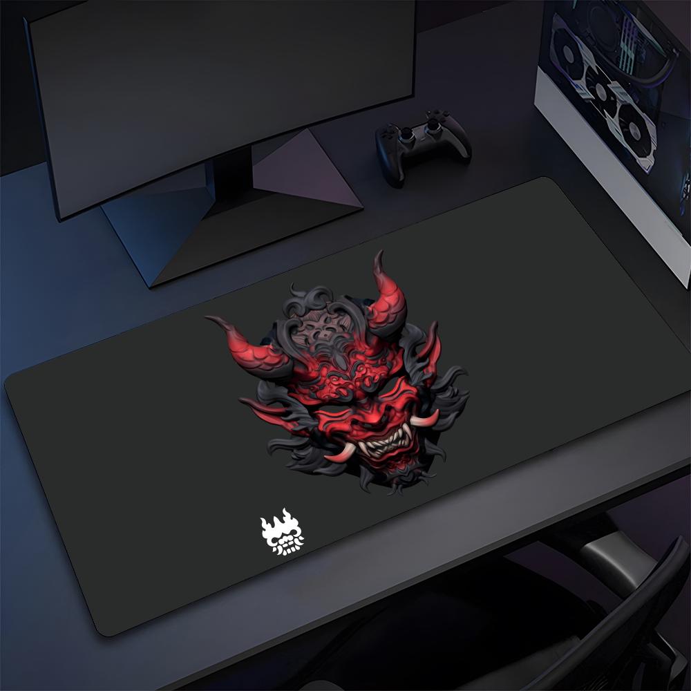 Japanese Oni Mask Mouse Pad High Quality Natural Rubber Mouse Pad The Most Professional Washable Laptop Mouse Pad