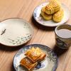 BEPAN 1PC Ceramic Plate Retro Japanese Sushi Plate Household Tableware Small Dessert Cake Dessert Artistic Sense