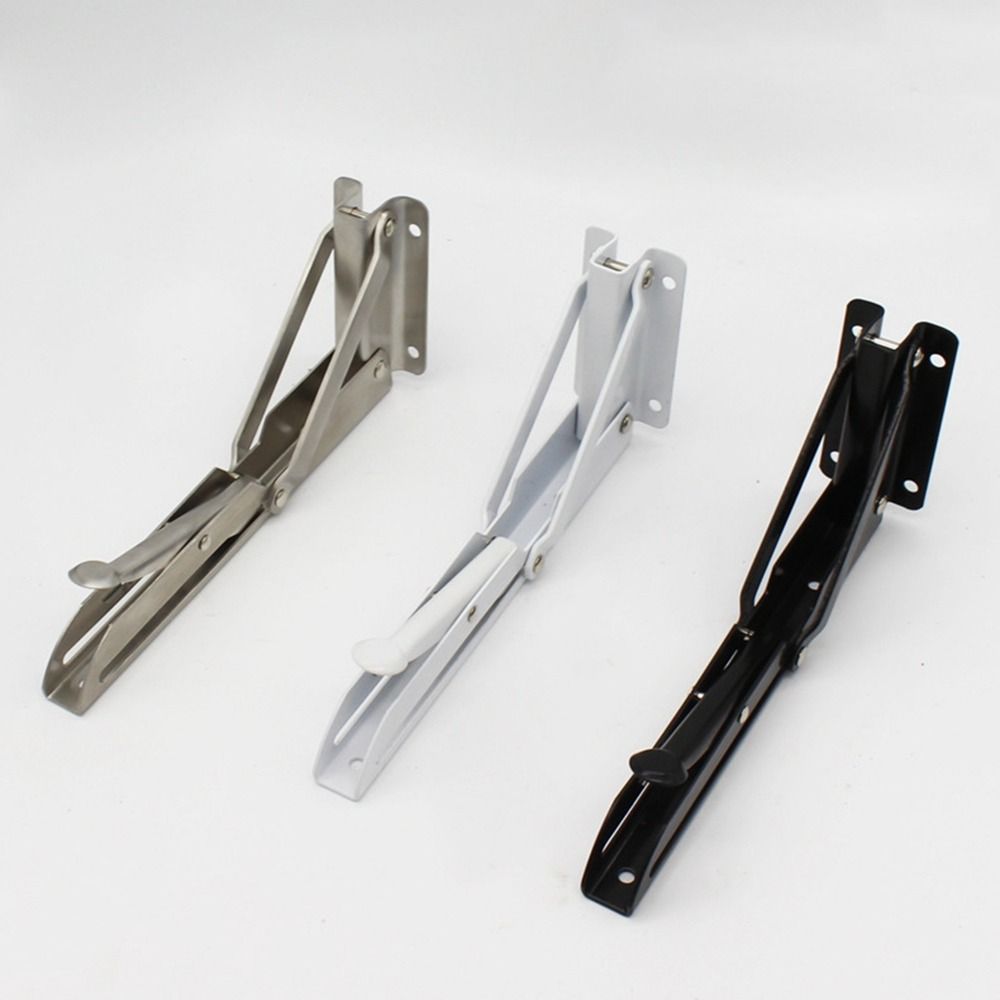 Stainless Steel Folding Shelf Bracket Space Saving Wall Mount Shelf Wall Mounted Support  Furniture