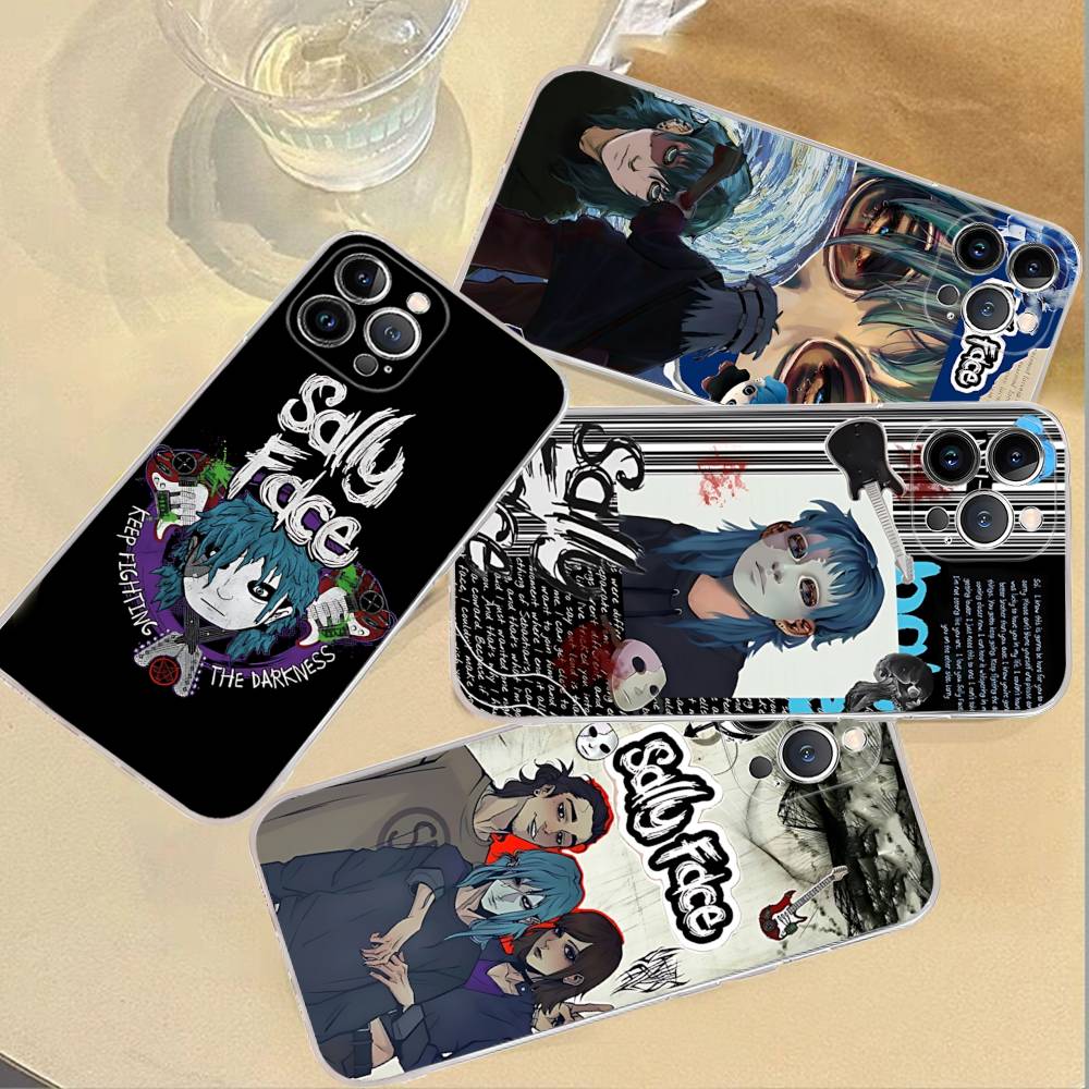 Horror S-Sally F-Face Suspense Game Phone Case For IPhone 17 16 15 14 13 12 11 Pro Max Plus Soft Cover Personalized DIY