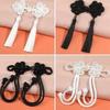1pc Chinese Cheongsam Buckle with Tassel Knot Beaded Trim Fastener Chinese Knot Buttons DIY Handcraft Clothing Decorative Button