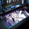 misteln schariac Mouse Pad RGB Gaming Mousepad Big LED Pad PC Desk Mat Luminous Mouse Pad Large Keyboard Mats Table Rug With