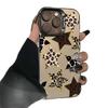 Leopard Print Stars Case for iPhone 15 Promax, 16 Pro, 14 Pro, 17 