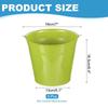 PATIKIL Small Metal Buckets with 6pcs Mini Galvanized Buckets for Party Green 7"x6.4" Handles, Crafts, Favors, Decorations,