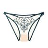 Original Light Luxury Temperament Women's Briefs High-value Tulle Embroidered Hollow Waist Cotton Crotch Hip-wrapped Sexy Underwear