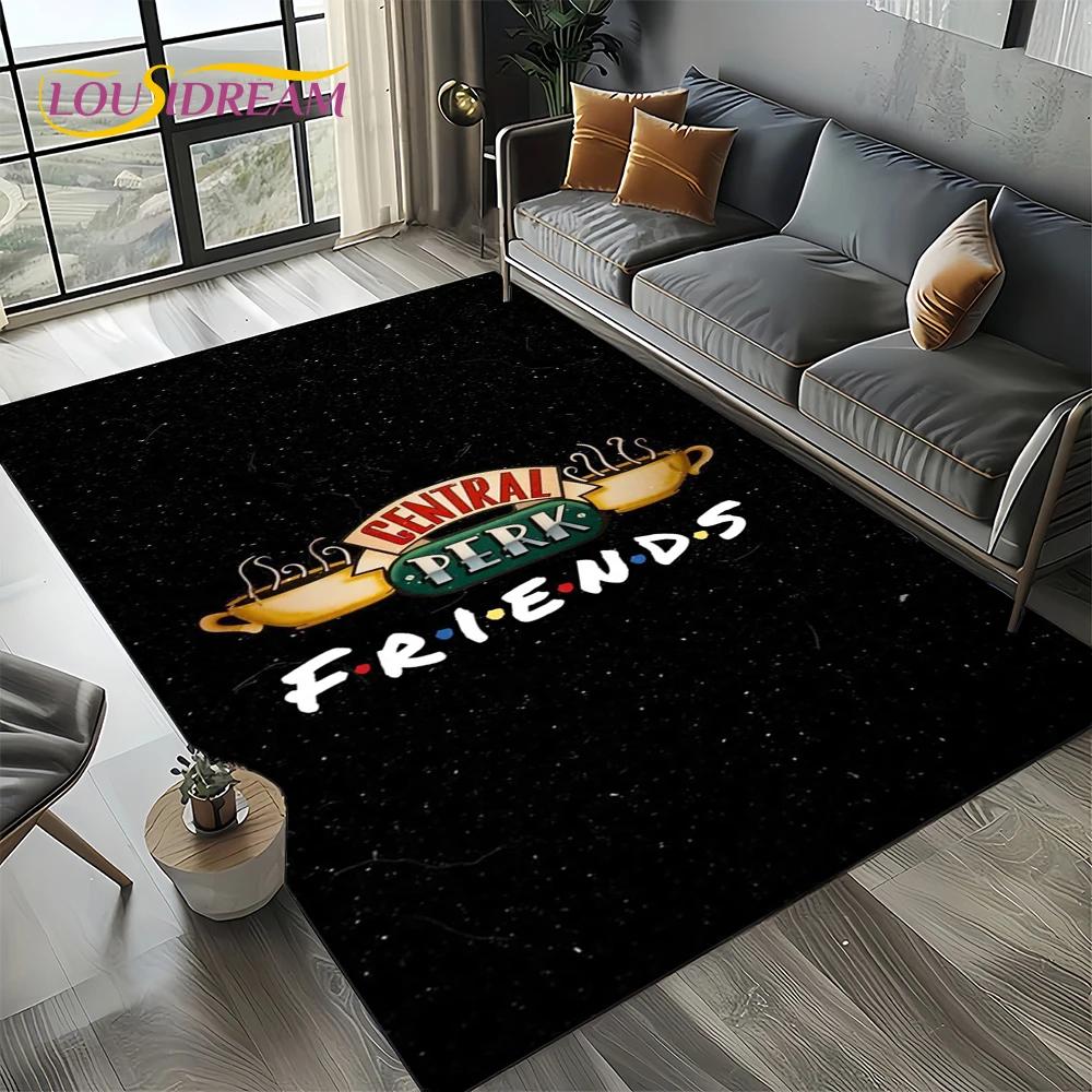 Koberec kobereček Central Perk přátelé TV seriál pro obývací pokoj ložnici domov dekorace pohovky, koberec do dětského koutku protiskluzová podložka na podlahu dárek