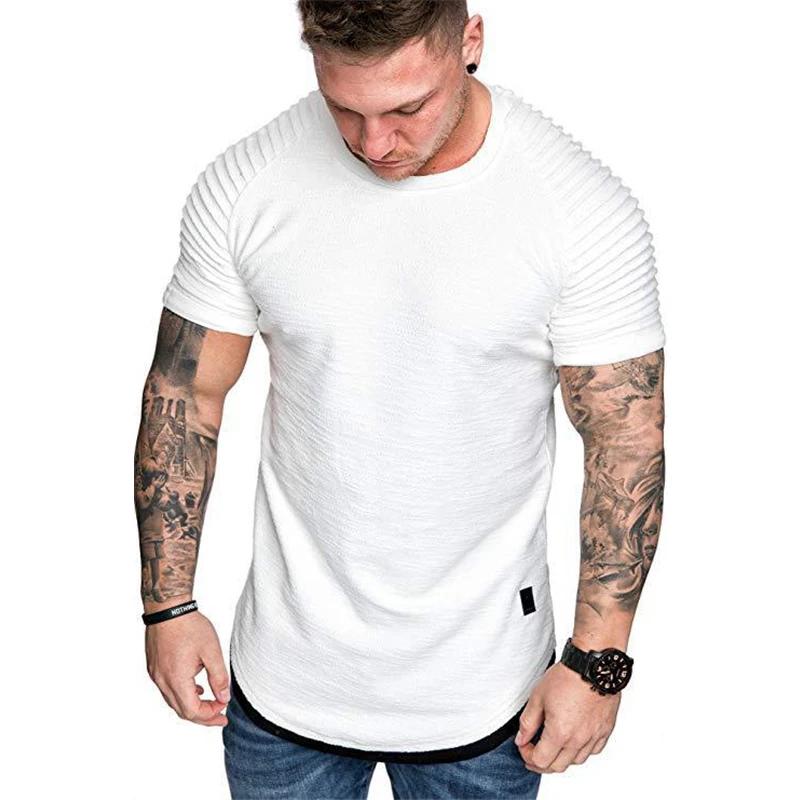 

Men s T Shirt Leisure Pure Color Men T-shirt for Male Short Sleeve Tops Tees Man T-shirt M