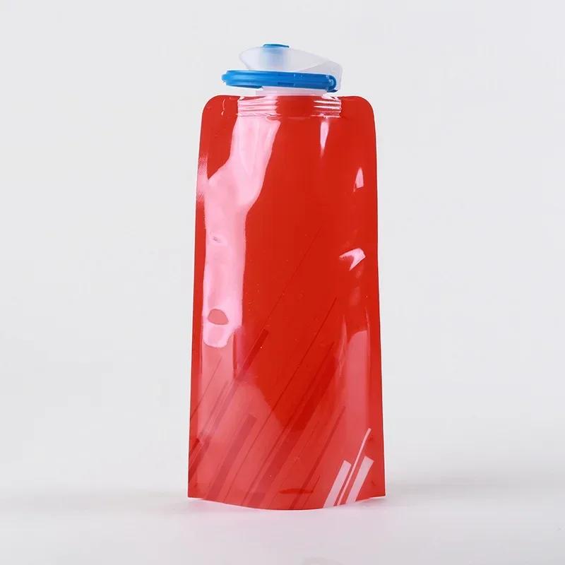 Tragbarer, ultraleichter, faltbarer Wasserbeutel, 700 ml, Wasserflaschentasche, Outdoor-Sportzubehör, Wandern, Laufen, weiche Flasche Wasserflasche