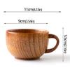 Dřevěné hrnky Ručně vyráběné Hrnky s rukojetí z jujubového dřeva Rukojeť Pivo Káva Mléko Čaj Hrnky Ručně vyráběné Přírodní Kuchyňský Bar Nápojové sklo Hrnky
