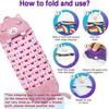 2 In 1 Kids Sleeping Bag, Pink Cat Sleeping Bag With Pillow For Boys And Girls