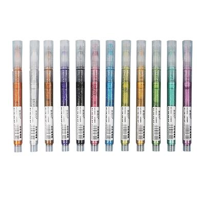Glitter Metallic Marker Pens Set Paint Pens for Black Paper Drawing Painting Journal