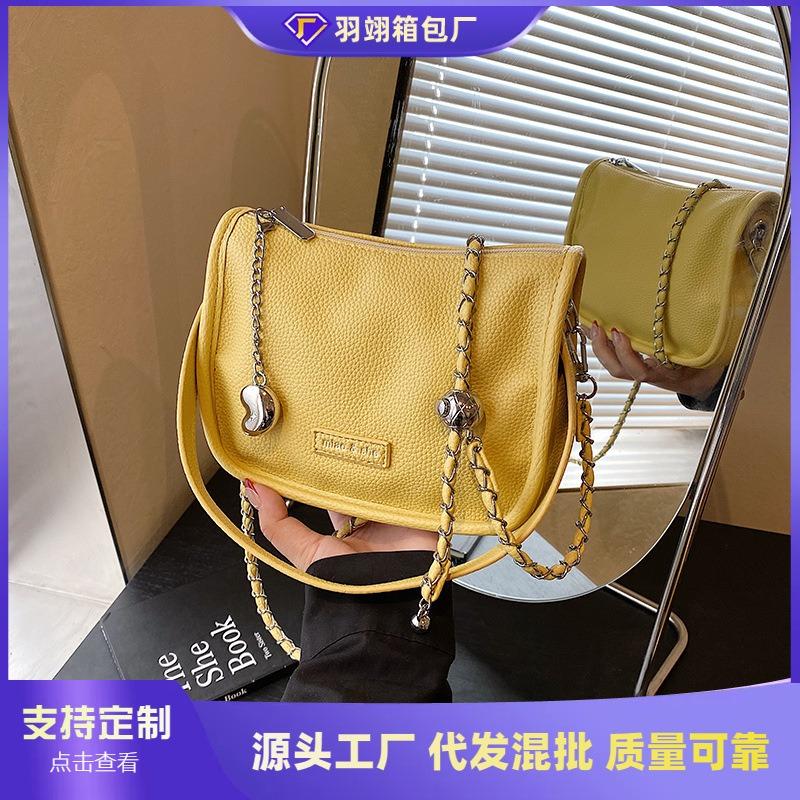 Small bag women's new summer versatile chain messenger bag high-end portable pillow bag