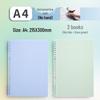 B5 Hand-Friendly Loose-Leaf A4 Junior Notebook with A5 Detachable Coil for Students