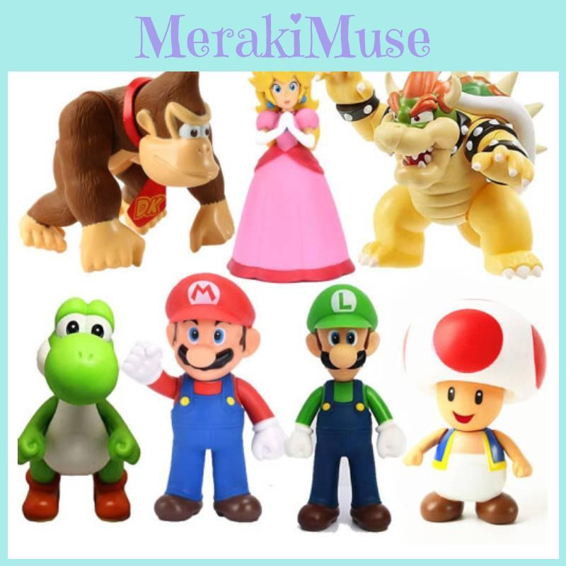 Mario Figurine Collectible Super Mario Action Figure Model Pvc Material Great Gift For Gamers
