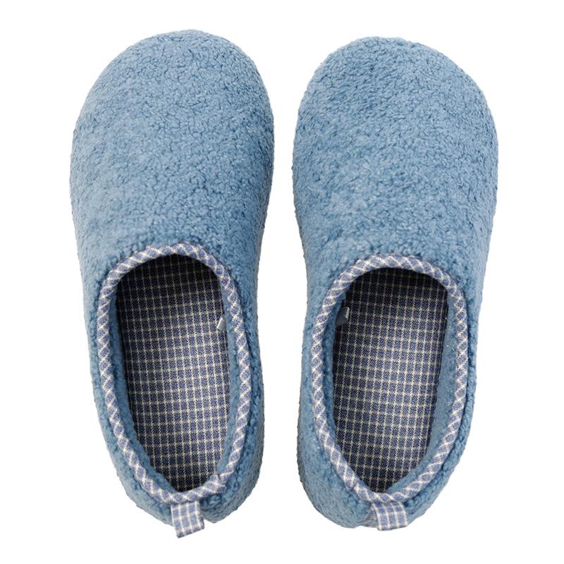 

Unisex Winter Non-Slip Indoor Waterproof Cotton Slippers with Silent, Thick Sole L (42-43)