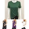 Stylish Women's Tunic Tops Short Sleeve Summer Loose Blouse Plus Size Shirt T-shirt