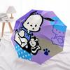 1pc Automatic Opening/Closing Umbrella with Cute Cartoon Print - Portable Three-Fold Design, 8-Bone Iron Frame Outdoor Umbrella, Ideal Gift for Fans,