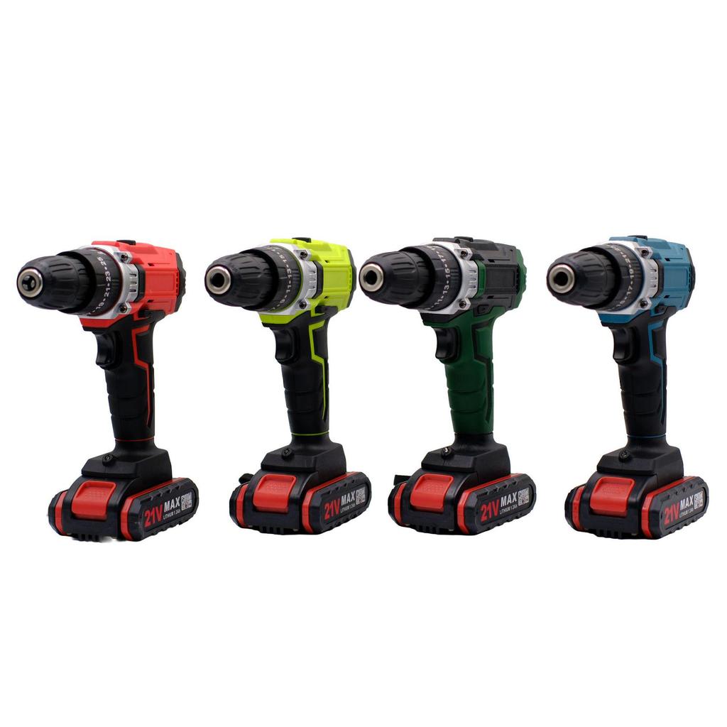 21V Multifunktionale Akku-Handbohrmaschine Set mit 24 Teilen und variabler Geschwindigkeit