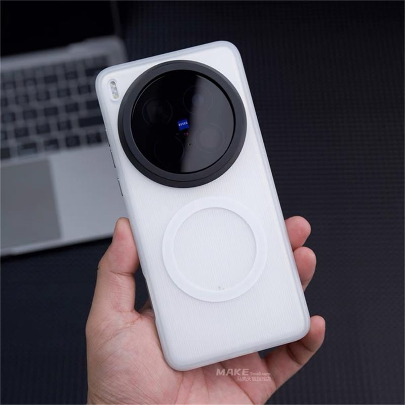 Magnetic Case For Vivo X200 Pro Mini X 200 Ultra X300 X100 S X100Pro Built in For MagSafe Skin Feel Matte Transparent Back Cover