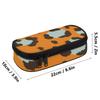 Pen Case High Capacity Zipper Closure Durable Polyester Fabric with Main Compartment Mesh Pocket and Pen Slots for Students