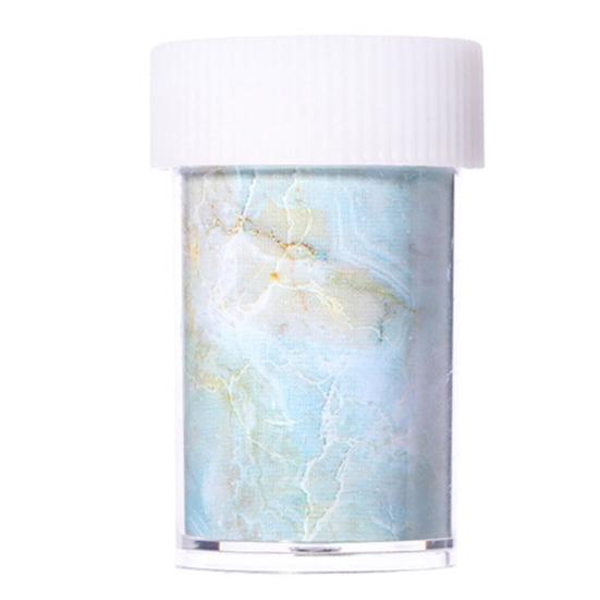 Marble Stained Starry Nail Art Sticker Pink Blue Foil Manicure Transfer Decals