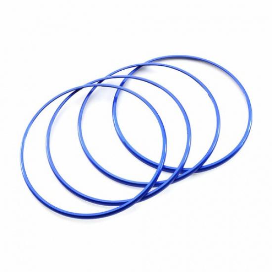 Blue Aluminum Inner Door Horn Frame Cover Trim Fit For Benz C-Class 2015-2021