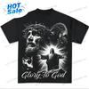 Adulte Jeune Gloire à Dieu Jésus T-shirt Graphique T-shirts Graphiques Pour Garçons T-shirts Graphiques Jésus T'aime Chemise Vêtements Enfants Yout