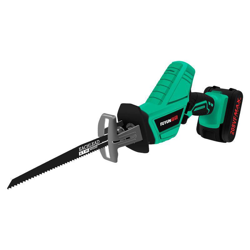 Rechargeable Handheld Brushless Chainsaw - Multifunctional Lithium Battery Saber Saw for Household Logging