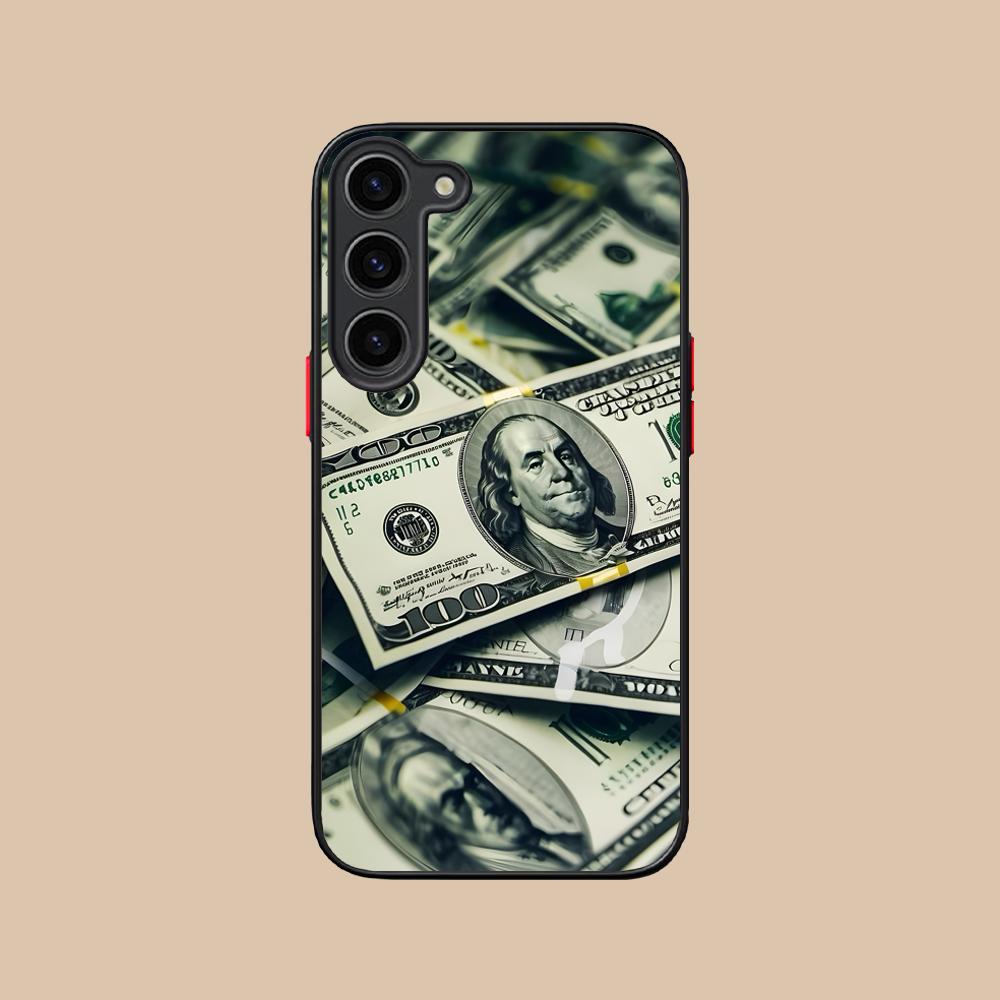 USD Dollar Silicone Mobile Phone Case for Samsung Galaxy S26 S25 S24 S23 S22 S21 Plus FE Ultra Colorful Cover