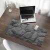 Desk Protector Mat Keyboard Mouse Stone Wall 90X45 Cm
