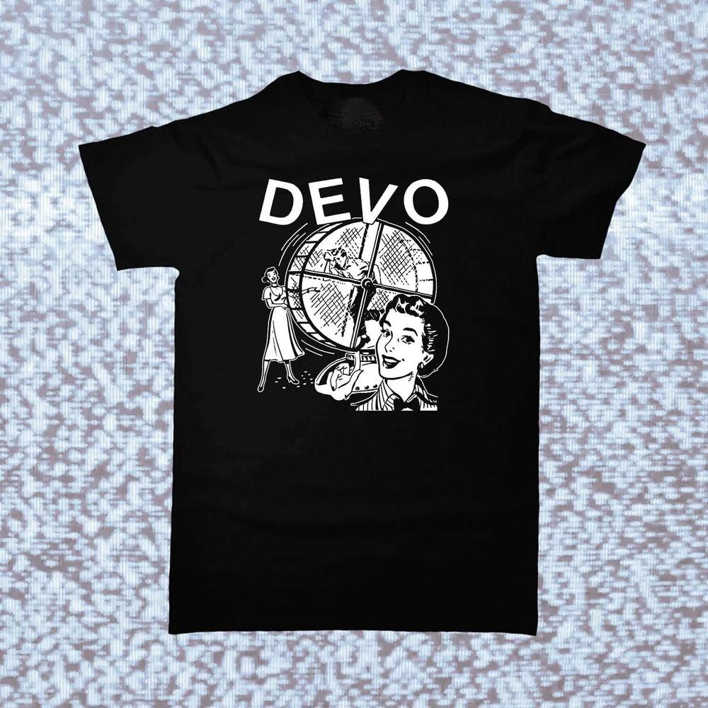 Vintage Devo Band Short Sleeve Cotton Black All Size Men Women Shirt AG371 Unisex T-Shirt XXL