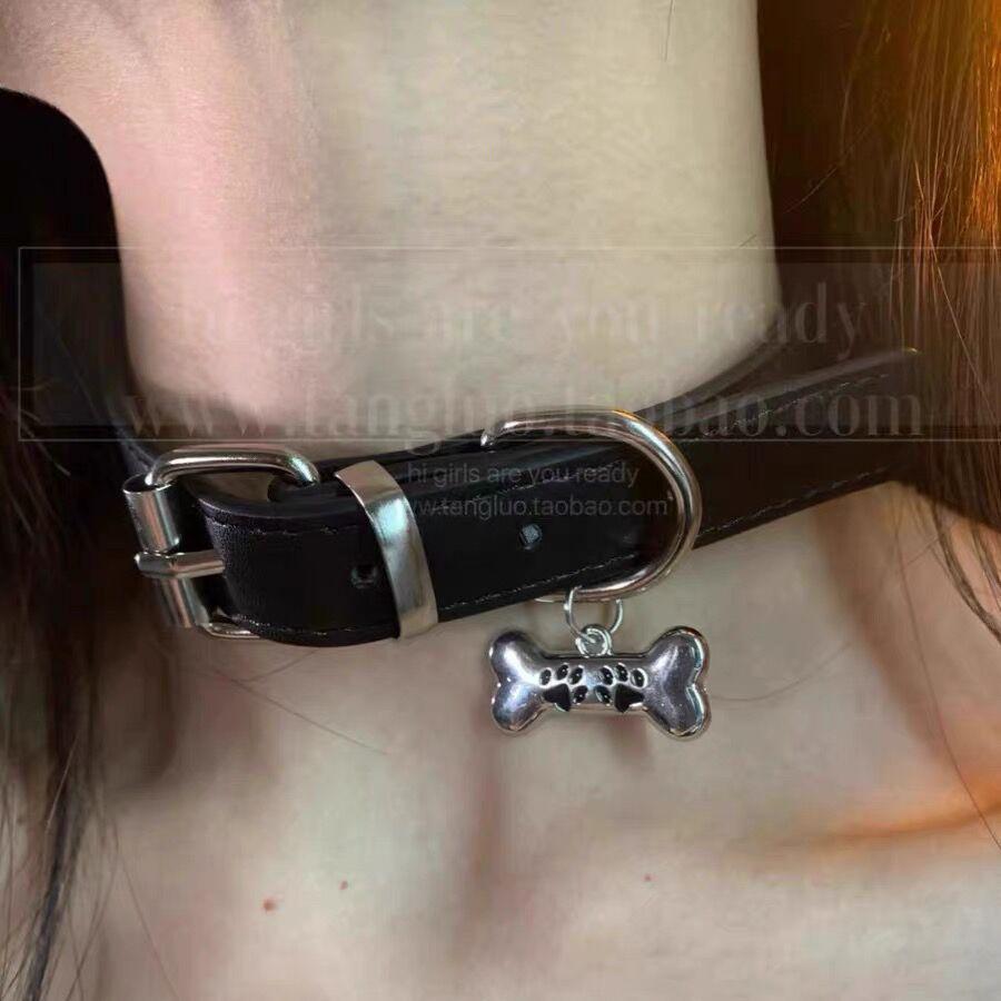 Y2K Cat Claw Pendant Choker: Trendy Leather Necklace for Hot Girls