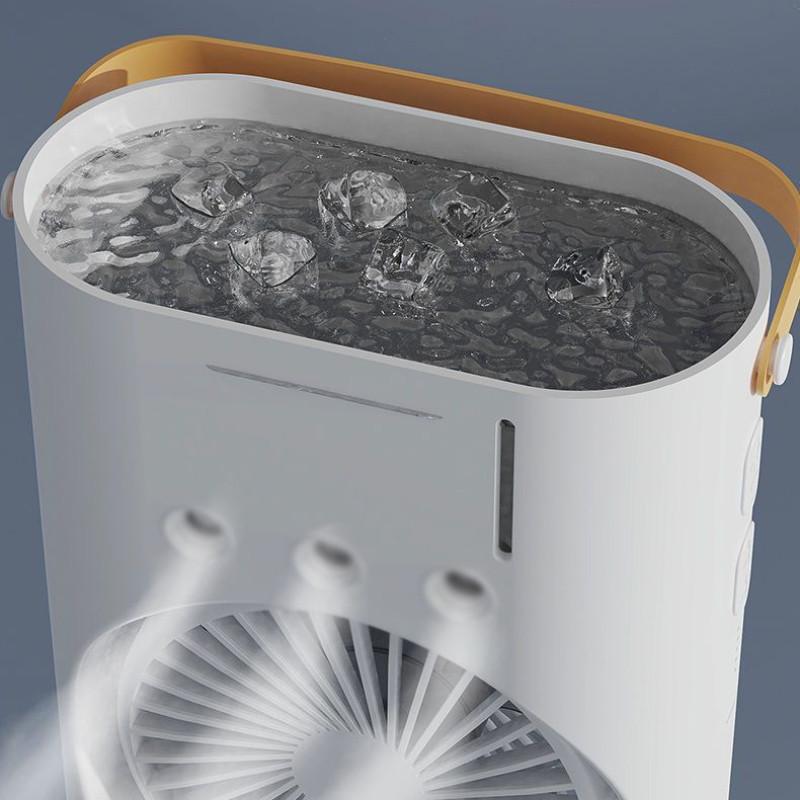 Multifunctional Shaking Head Spray Fan Humidifying Refrigeration Air Conditioning Fan Portable Desktop Fan Air Cooler