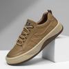 Fashion 2024 Trend Leather Casual Shoes High Quality Breathable Casual Flat Sneakers Outdoor  Non-slip Wear-resistant Mens Dress Shoe