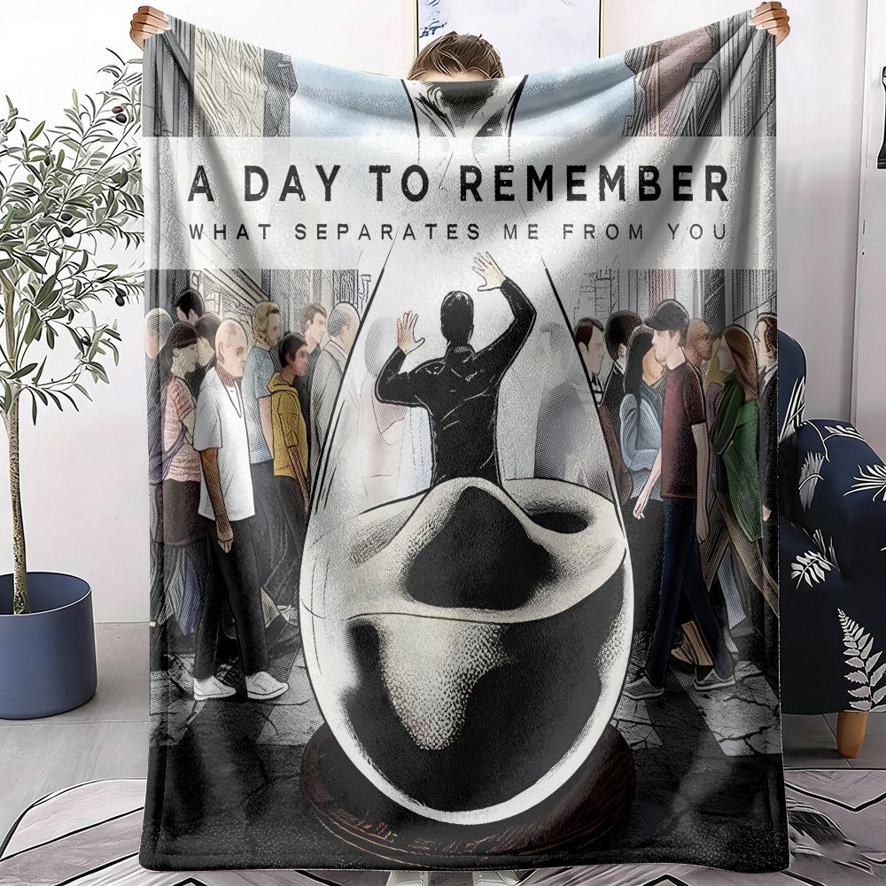A Day To R-Remember Throw Soft Flannel Throw Summer Ac Blanket Lightweight Cool Nap Blanket For Sofa Bed Couch Travel