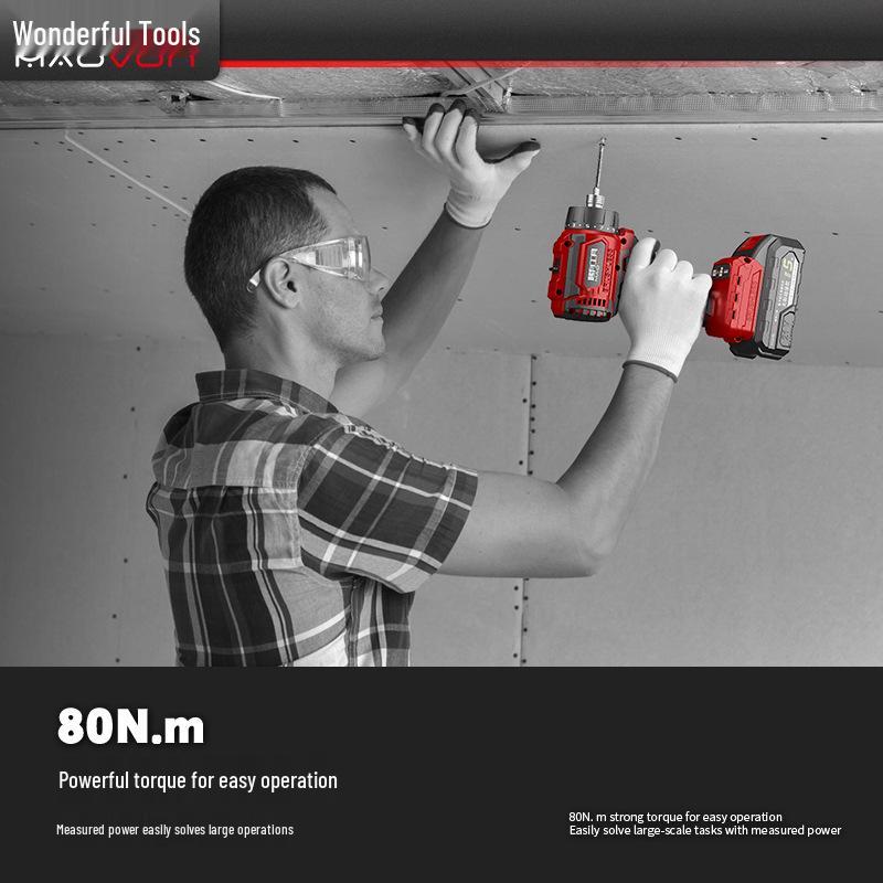 Wonderful Rechargeable Brushless Lithium Electric Impact Screwdriver Drill